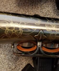 GLORY Engraved Flower Design High Grade Antique Finish Series PR4, E Flat Alto Saxophone with 11reeds,8 Pads Cushions,case,carekit 40 71y9hQnCRJL