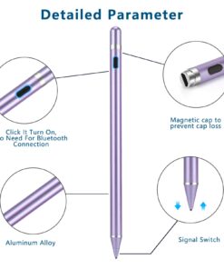 Alternative view of Active Stylus Pens for Touch Screens, Digital Stylish Pen Pencil Rechargeable Compatible with Most Capacitive Touch Screens Purple