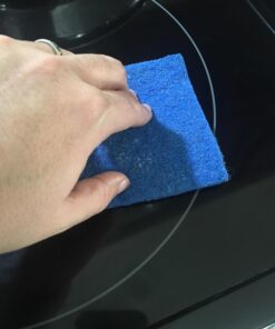 Cerama Bryte Combo Kit POW-R Grip, Scraper, Pad & Removes Tough Stains Cooktop and Stove Top Cleaner for Glass - Ceramic Surfaces, 10 Ounces, 4 Piece 63 71yA7pqjDxL