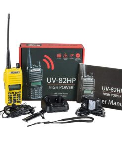 BaoFeng UV-82HP (Yellow) High Power Dual Band Radio: 136-174mhz (VHF) 400-520mhz (UHF) Amateur (Ham) Portable Two-Way Yellow 10 71yATb861SL