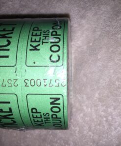 Unique Double Ticket Roll | 2" x 2" | Assorted Colors | 500 Pcs Party Supply, 2", Multicolor 16 71yBFunXfL