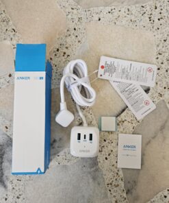 Anker 20W USB C Power Strip, 321 Power Strip with 3 Outlets and USB C Charging for iPhone 15/15 Plus/15 Pro/15 Pro Max, 5 ft Extension Cord, Power Delivery Charging for Dorm Rooms,Home Office 5ft White 26 71yBJoyQ6L