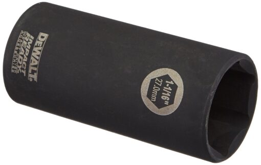 DEWALT DW22952 1-1/16-Inch IMPACT READY Deep Socket for 1/2-Inch Drive 1-1/16 in 1-1/16"