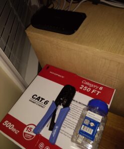 TRENDnet Crimping Tool, Crimp, Cut, And Strip Tool, For Any Ethernet or Telephone Cable, Built-In Cutter And Stripper, 8P-RJ-45 And 6P-RJ-12, RJ-11, All Steel Construction, Black, TC-CT68 31 71yBjG83dOL