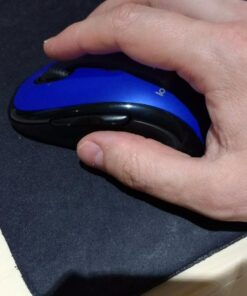 Logitech M510 Wireless Computer Mouse – Comfortable Shape with USB Unifying Receiver, with Back/Forward Buttons and Side-to-Side Scrolling, Blue Dark Blue 48 71yByija88L