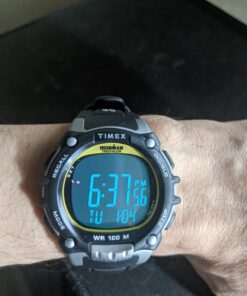 Timex Men's TW5M03400 Ironman Classic 100 Full-Size Black/Yellow 51 71yCpAY59WL