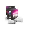 Philips Hue Smart 60W A19 LED Bulb - White and Color Ambiance Color-Changing Light - 3 Pack - 800LM - E26 - Indoor - Control with Hue App - Works with Alexa, Google Assistant and Apple Homekit White & Color Ambiance 3 Count (Pack of 1) Base Lumen (60W) 41 71yDe7OnJqL