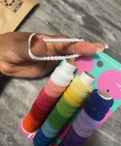 Goody Kids Ouchless Tiny Terry Ponytailers , Assorted Colors - Pain-Free Hair Accessories for Women, Girls, Babies and Teens - Perfect for Long Lasting Braids, Ponytails and More, 42 Count (Pack of 1) 21 71yDmQS9FuL