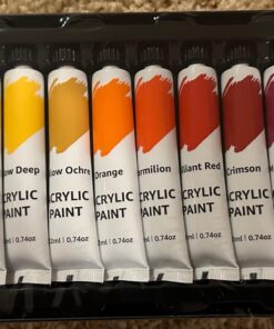 Amazon Basics Acrylic Paint Tubes, 24 Colors 56 71yDoPz005L