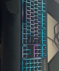 Razer Ornata Chroma Gaming Keyboard: Hybrid Mechanical Key Switches - Customizable Chroma RGB Lighting - Individually Backlit Keys - Detachable Plush Wrist Rest - Programmable Macro Functionality 40 71yERLxZ3cL
