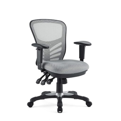 Modway EEI-757-GRY Articulate Ergonomic Mesh Office Chair in Gray