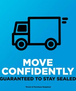 Scotch Heavy Duty Packaging Tape, 1.88" x 22.2 yd, Designed for Packing, Shipping and Mailing, 3M Industrial Strength Adhesive, 1.5" Core, Clear, 1 Roll with Dispenser (142-BL) Black Dispenser 19 71yEWROr3kL