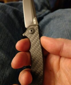 Zero Tolerance 0450CF; Folding Knife with 3.25” DLC-Coated S35VN Stainless Steel Blade, All-Black Carbon Fiber and Titanium Handle Scales, KVT Ball-Bearing Opening, Frame Lock, Pocketclip; 2.45 OZ. 40 71yFKhsH7oL