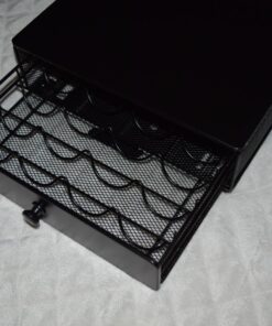 Nifty Vertuoline Rolling Coffee Pod Drawer – Satin Black Finish, 40 Pod Capsule Holder, Compact Under Coffee Pot Storage, Office or Home Kitchen Counter Organizer Satin Black Finish | 40 Pod Capsule Holder 46 71yFbOuO0PL