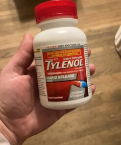 Tylenol Extra Strength Acetaminophen Rapid Release Gels, Pain Reliever & Fever Reducer Medicine, Gelcaps with Laser-Drilled Holes, 500 mg Acetaminophen, 225 ct(Packaging May Vary) Unflavored 225 Count (Pack of 1) 28 71yFklmmtML