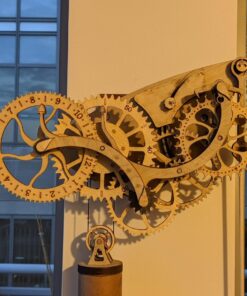 Abong Laser-Cut Mechanical Wooden Pendulum Clock - 3D Clock Puzzle Model Kit - DIY Wooden Clock Kit 23 71yFqujtL1L