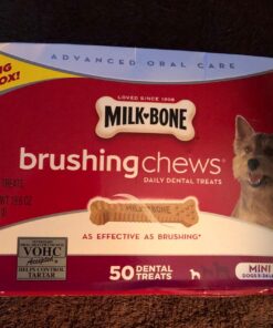 Milk-Bone Brushing Chews Daily Dental Dog Treats, Mini, 56 Count 56 Count (Pack of 1) Daily Dental Treats 22 71yG6LaGOVL