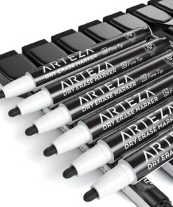 ARTEZA Black Dry Erase Markers with Erasers, Pack of 36, Fine Tip Magnetic Whiteboard Markers, Office Essentials, Homeschooling, Back to School Supplies for Teachers 1 Count (Pack of 36) 14 71yGRybanpL