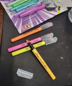 SHARPIE Highlighter, Clear View Highlighter with See-Through Chisel Tip, Stick Highlighter, Assorted, 12 Count 1 Count (Pack of 12) 35 71yGbYOzsvL