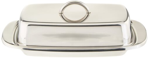 Norpro Stainless Steel Double Covered Butter Dish 1 Silver