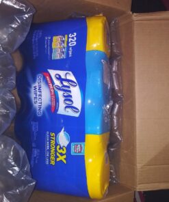 Lysol Disinfecting Wipes, Lemon & Ocean Breeze, 320ct (4x80ct), Cleaning Wipes, Cleaning Supplies, Packaging May Vary, 80 Count (Pack of 4) 80 Count (Pack of 4) 21 71yH99L27L