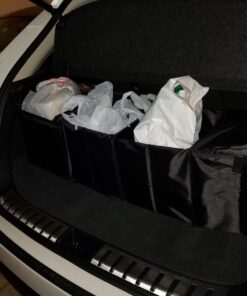 Cargo Foldable Multi Compartment Fabric Car Truck Van SUV Storage Basket Trunk Organizer and Cooler Set,Black,AK-018 Black 34 71yHXK7s5L