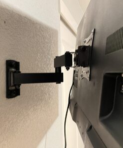 Pipishell Full Motion TV Wall Mount Brackets Swivel Tilts Articulating Extension Fits Max VESA 100x100mm, Corner TV Mount for 13-32 Inches LED LCD Flat Curved Screen TVs Monitors, Single Stud 41 71yHYxRlKeL