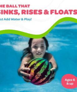Alternative view of Watermelon Ball The Original Pool Toys for Kids Ages 8-12 - 6.5 inch Pool Ball for Teens, Adults, Family - Pool Games, Pool Toys, Fun Swimming Pool Games, Water Football, Diving and Beach Ball Play