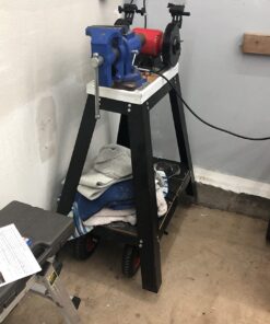 POWERTEC 8 Inch Heavy Duty Fixed Caster Wheels, Pneumatic Plate Casters with Rubber Knobby Tread for Workbench, Dolly, Cart, Trolley, Wagon & Chicken Coop, Large Castor Wheels, 1pk (17053) Fixed, 1pk 24 71yJFEpnXL