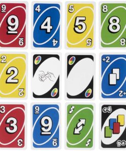 UNO - Classic Colour & Number Matching Card Game - 112 Cards - Customizable & Erasable Wild - Special Action Cards Included - Gift for Kids 7+, W2087 Multicolor Single 15 71yKkZWUzWL