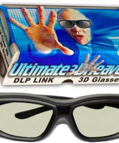 DLP LINK 144 Hz Ultra-Clear HD 4 PACK 3D Active Rechargeable Shutter Glasses for All 3D DLP Projectors - BenQ, Optoma, Dell, Mitsubishi, Samsung, Acer, Vivitek, NEC, Sharp, ViewSonic & Endless Others! 15 71yKlO3aeZL