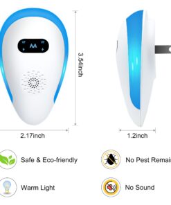 Avantaway Ultrasonic Pest Repeller, Indoor Pest Control for Mosquito, Mouse, Cockroach, Bug, Roach,Upgraded Electronic Plug-in Insect Repellent for House, Garages, Warehouses, Offices, Hotel,6 Pack 14 71yL75R7qL