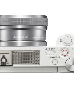 Sony Alpha ZV-E10 - APS-C Interchangeable Lens Mirrorless Vlog Camera Kit - White w/16-50mm Base 33 71yLPhcpQZL
