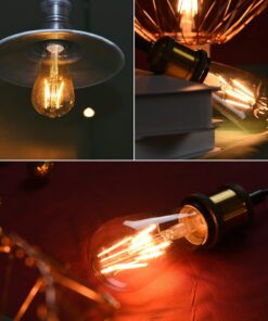 Edison Light Bulb - E26 Light Bulb, 4W Equivalent Edison Bulbs 40 Watt, St64 Led Edison Bulb, Clear Led Vintage Light Bulbs Amber Warm 2200K, Dimmable Led Light Bulbs for Light Fixutres Decorative 6 36 71yMW1oIcDL