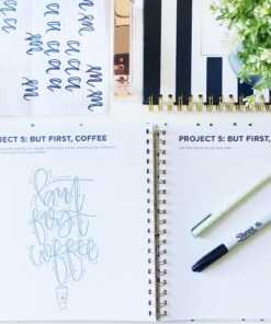 Hand Lettering 101: A Step-by-Step Calligraphy Workbook for Beginners (Gold Spiral-Bound Workbook with Gold Corner Protectors) (Modern Calligraphy) 44 71yNAcArLqL