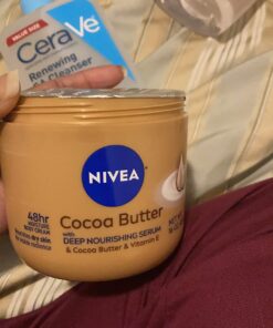 NIVEA Cocoa Butter Body Cream with Deep Nourishing Serum, Cocoa Butter Cream for Dry Skin, 16 Ounce Jar 40 71yNN45vEmL