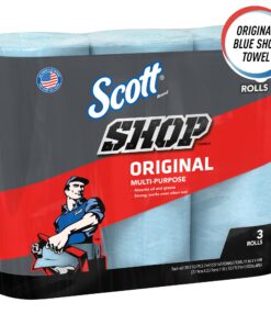 Scott 75143 Scott Shop Towels, Blue (3 Rolls, 55 Towels/Roll, 165 Towels Total) 13 71yNT0LFXYL