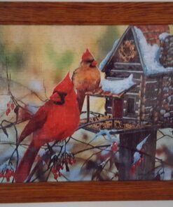SUNSOUT INC - Cardinal's Rustic Retreat - 500 pc Jigsaw Puzzle by Artist: Janene Grende - Finished Size 13" x 19" - MPN# 30624 12 71yNVaEPTqL
