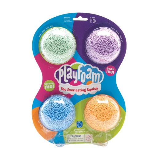 Educational Insights Playfoam Classic 4-Pack Set with 4 Colors, Fidget Toy & Sensory Toy, Ages 3+