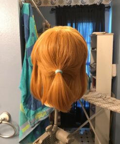 Linfairy Short Blonde Wig Halloween Cosplay Wig For Men Braid with 2 Elf Ear 57 71yOj9lPtbL