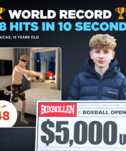 Boxbollen Original with App, Used by Celebrities - MMA Gear Boxing Ball - Boxing Reflex Ball with Adjustable Strap - Interactive The Boxball App Integration - Stocking Stuffer Ideas - 1 Pack 13 71yOrxiMtFL