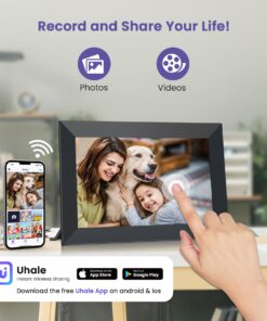 Alternative view of FANGOR 10.1 Inch WiFi Digital Picture Frame (2-Pack) with IPS HD Touchscreen, Smart Cloud Photo Frame with Built-in 32GB Storage, Auto Rotate, Wall Mount, Share Photos and Videos Anytime, Anywhere 2 Pack