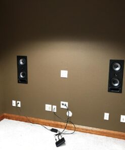 Polk Audio 265-RT 3-way In-Wall Speaker - The Vanishing Series | Easily Fits in Ceiling/Wall | High-Performance Audio - Use in Front, Rear or as Surrounds | With Power Port & Paintable Grille - Black Single 55 71yP2QydQL