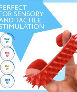 Alternative view of IMPRESA Spiky Slap Bracelets/Slap Bands (3 Pack) - Great Sensory Toys/Fidget Toys - BPA/Phthalate/Latex-Free