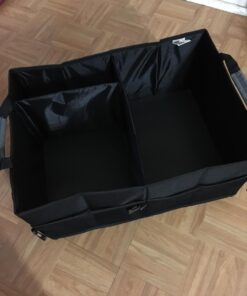 Car Organizer & Storage for Trunk - Collapsible, Sectional & Non-Slip - Consoles for SUV Truck Car Accessories - Automotive Cargo Caddy w/ Adjustable Straps Best for Women & Men Grocery Shopping Etc 44 71yPHKewfL