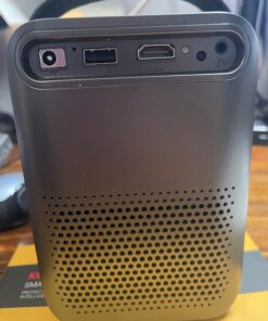 KODAK FLIK HD9 Smart Projector | Mini Black Portable Indoor & Outdoor Movie with Android TV Streaming Apps, Wi-Fi and Bluetooth, Built-In Speakers & Voice Remote | FHD 1080p for Screens Up to 120” 76 71yPUbW wiL 3