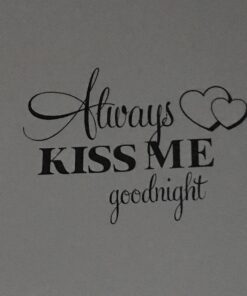Wall Stickers,Ikevan Always Kiss Me Goodnight Wall Sticker PVC Decal Home Bedroom Living Room TV Setting Wall Sticker Romance Home Decoration 57x42cm 31 71yQDNellUL