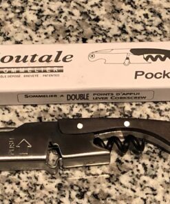Pocket Prestige Waiters Corkscrew By Coutale Sommelier - Blackwood - French Patented Spring-Loaded Double Lever Wine Bottle Opener for Bartenders and Gifts - Sharp Micro-Serrated Knife 27 71yQLB5DJwL