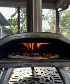 ooni Fyra 12 Wood Fired Outdoor Pizza Oven - Portable Hard Wood Pellet Pizza Oven - Ideal for Any Outdoor Kitchen - Outdoor Cooking Pizza Maker - Backyard Pizza Ovens - Countertop Pizza Oven 36 71yQi7h61AL