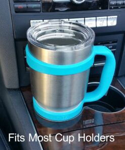 F-32 Handle - 19 COLORS - 30oz Size - Compatible with 30 oz YETI and 30 oz. OZARK TRAIL Tumbler Travel Mug (30OZ, ELECTRIC BLUE) 30ozElectric Blue 30.0 ounces 18 71yRQSDHW7S